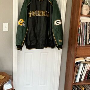 NFL Green Bay Packers Green and Black Bomber Jacket